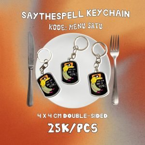 Saythespell Keychain - Menu Satu